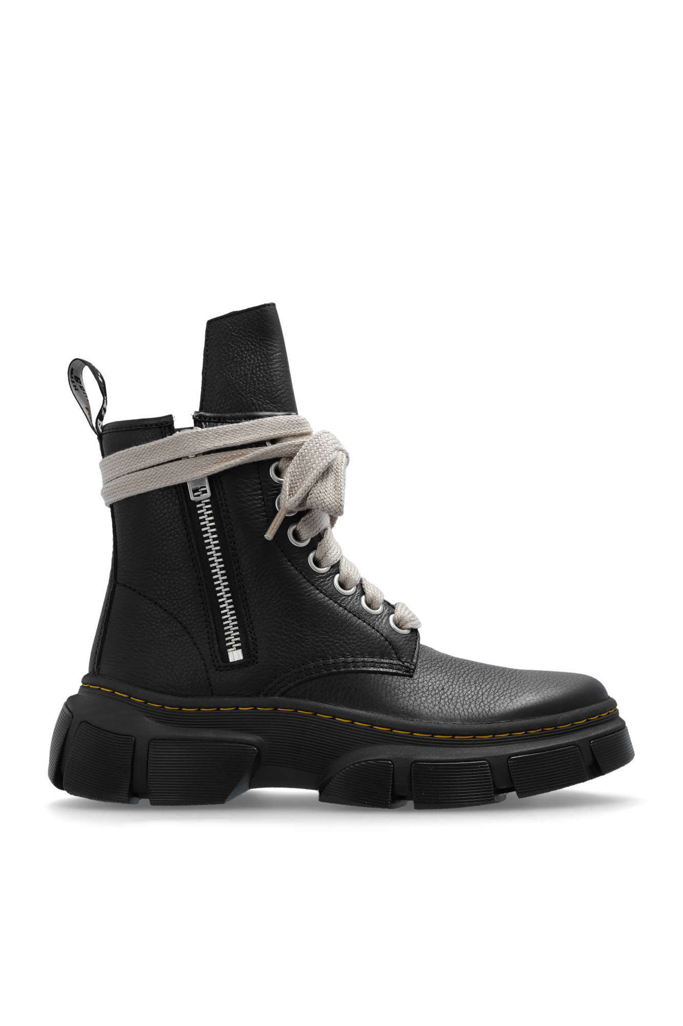 Black Rick Owens Both pairs of the Dr Martens 1461 Zip x Beams